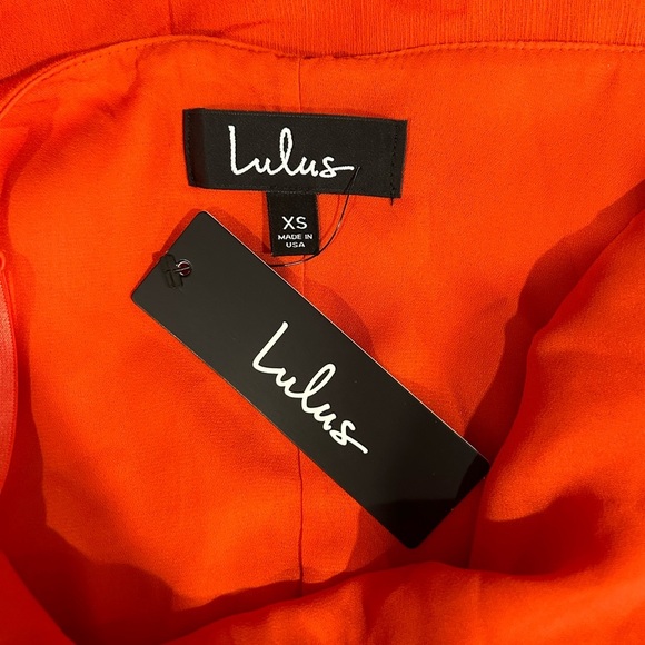 Lulu’s Perfect For You Coral Red Midi Column Dress, size XS. NWT. - Picture 7 of 7